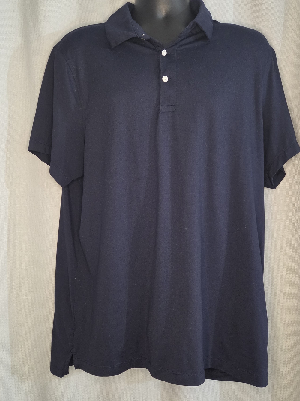 J Crew Performance Classic Men's Polo Shirt - Navy Size XL